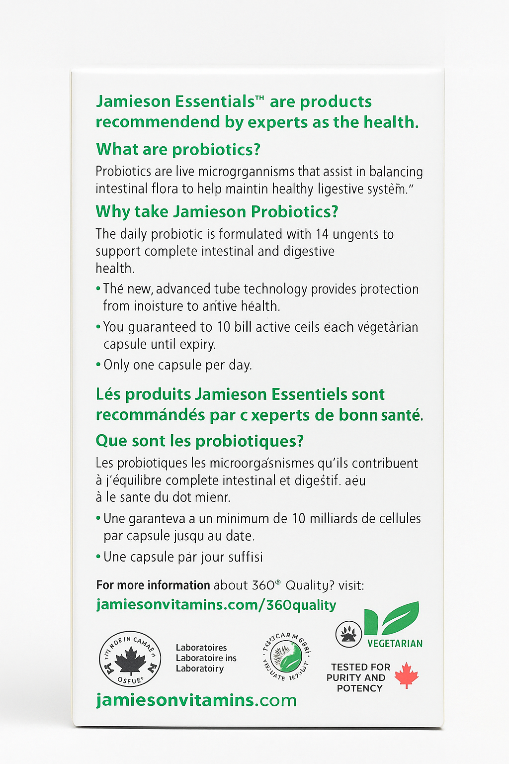 Jamieson Probiotic 10 Billion – 150 Capsules – 14 Unique Strains