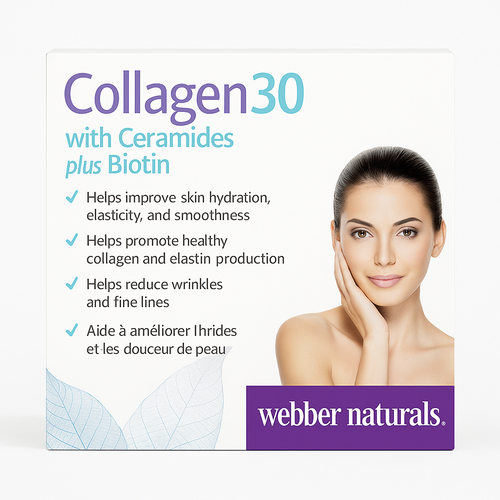 Webber Naturals Collagen30 | With Ceramides + Biotin | Hydrating Glow | 200 Tablets