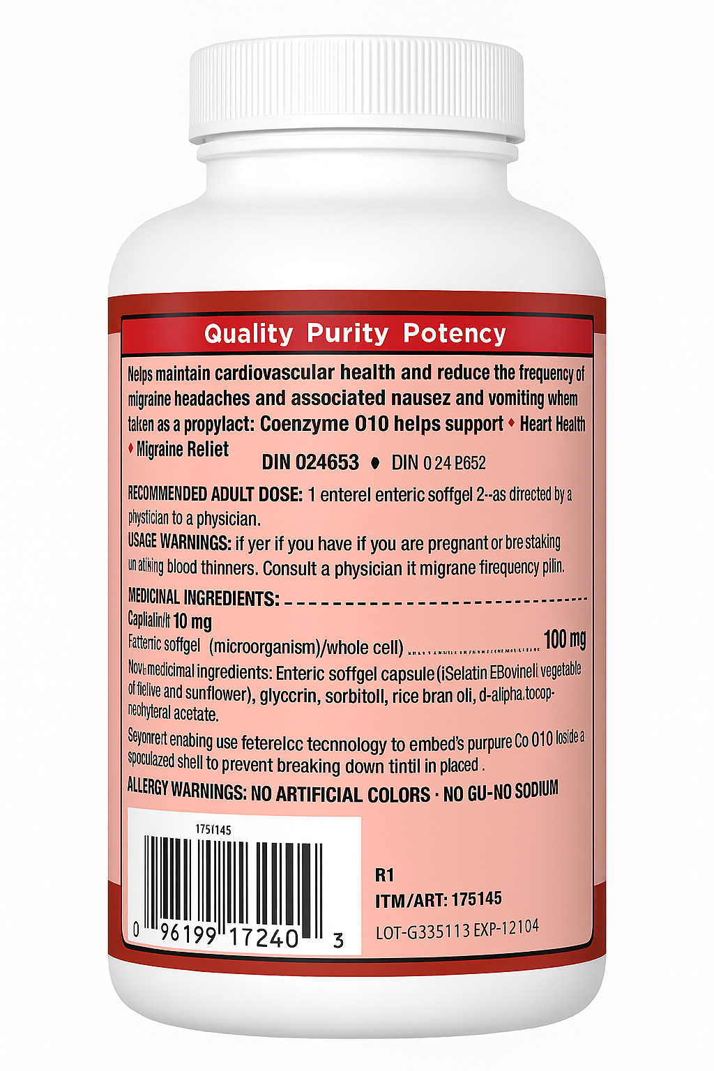 Kirkland Signature Coenzyme Q10 100 mg – 300 Clear Enteric Softgels