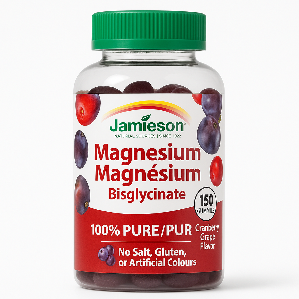 Jamieson Magnesium Bisglycinate Gummies – 150 Gummies