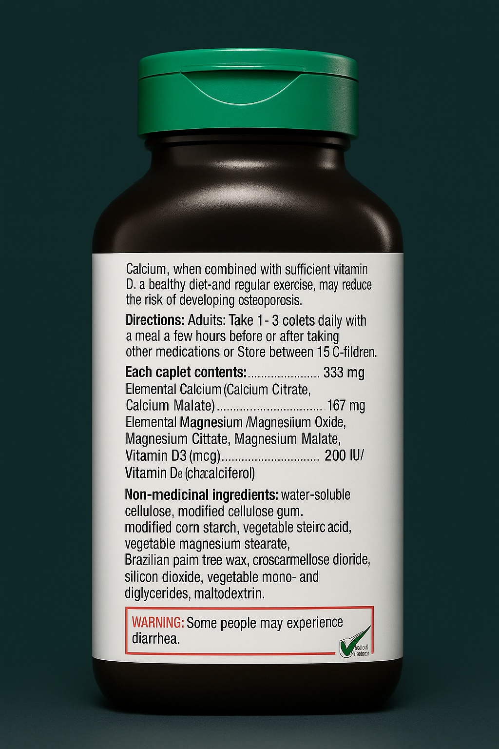 Jamieson Calcium Magnesium + D3 (500 Caplets)