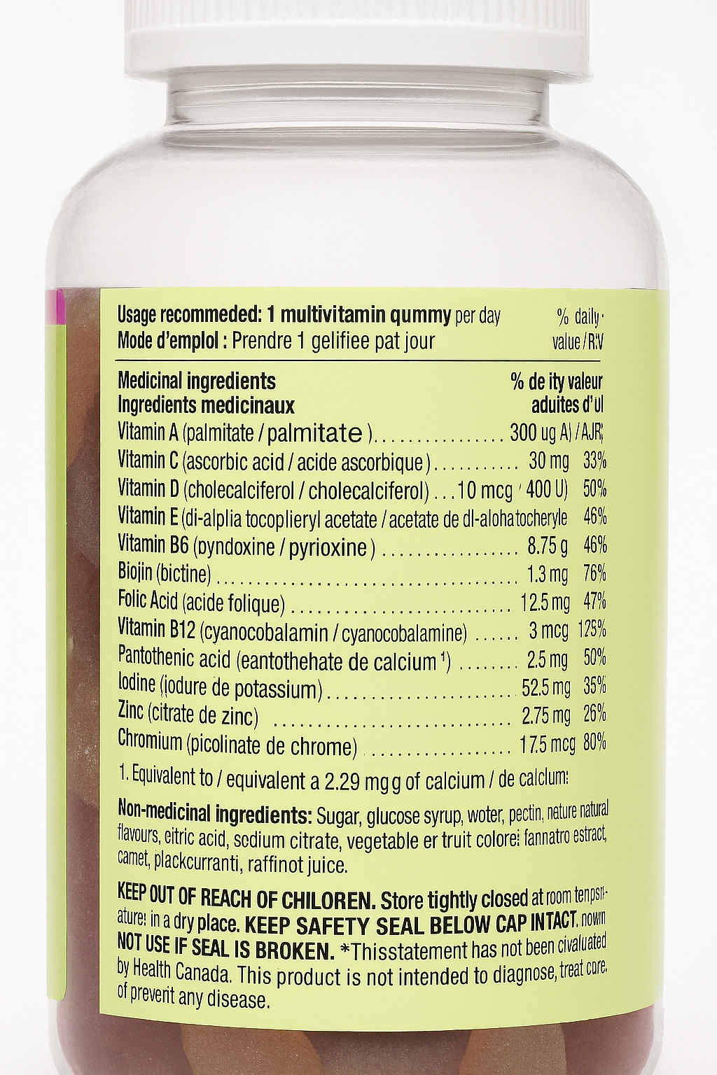 Kirkland Signature Adult Multivitamin Gummies – 250 Gummies