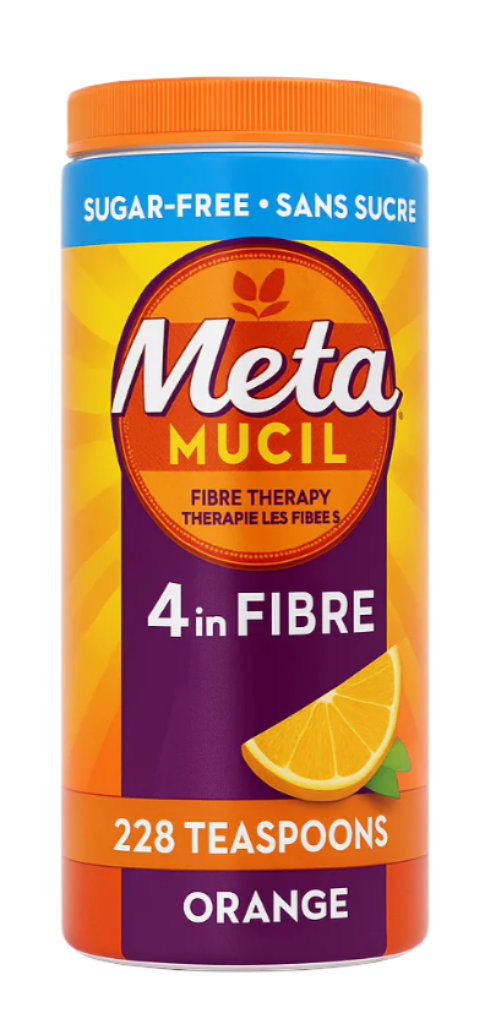 Metamucil Fibre Therapy Powder – Sugar-Free Orange, 228 Teaspoons