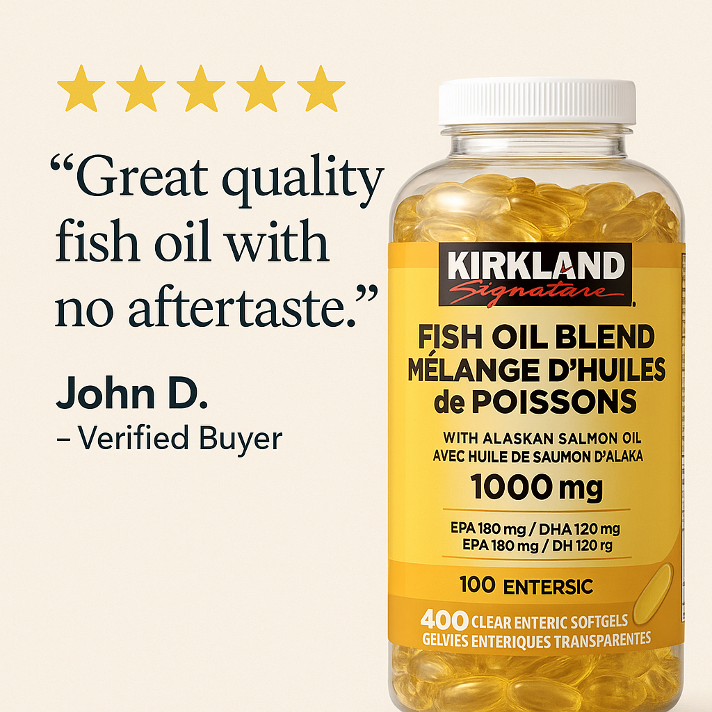 Kirkland Signature Fish Oil Blend 1000 mg